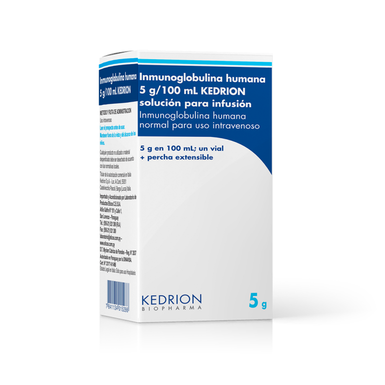 Inmunoglobulina Humana 5 g caja